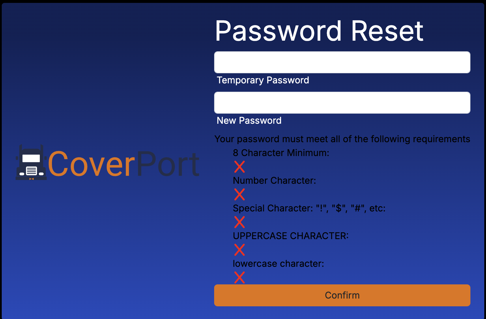 Image for Setup Permanent Password for Your Account