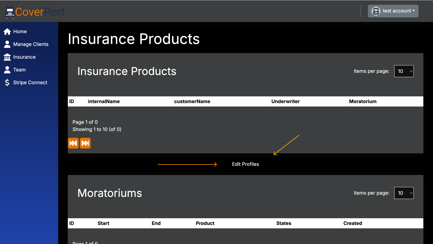 Image for Add Company Profile In Insurance Tab